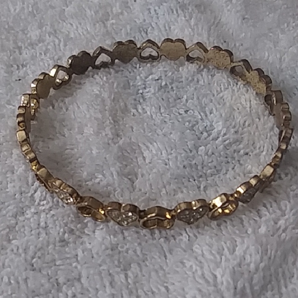 Anne Klein Gold Heart Bracelet